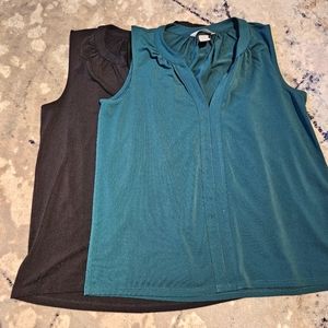 Pack of 2 sleeveless blouses S